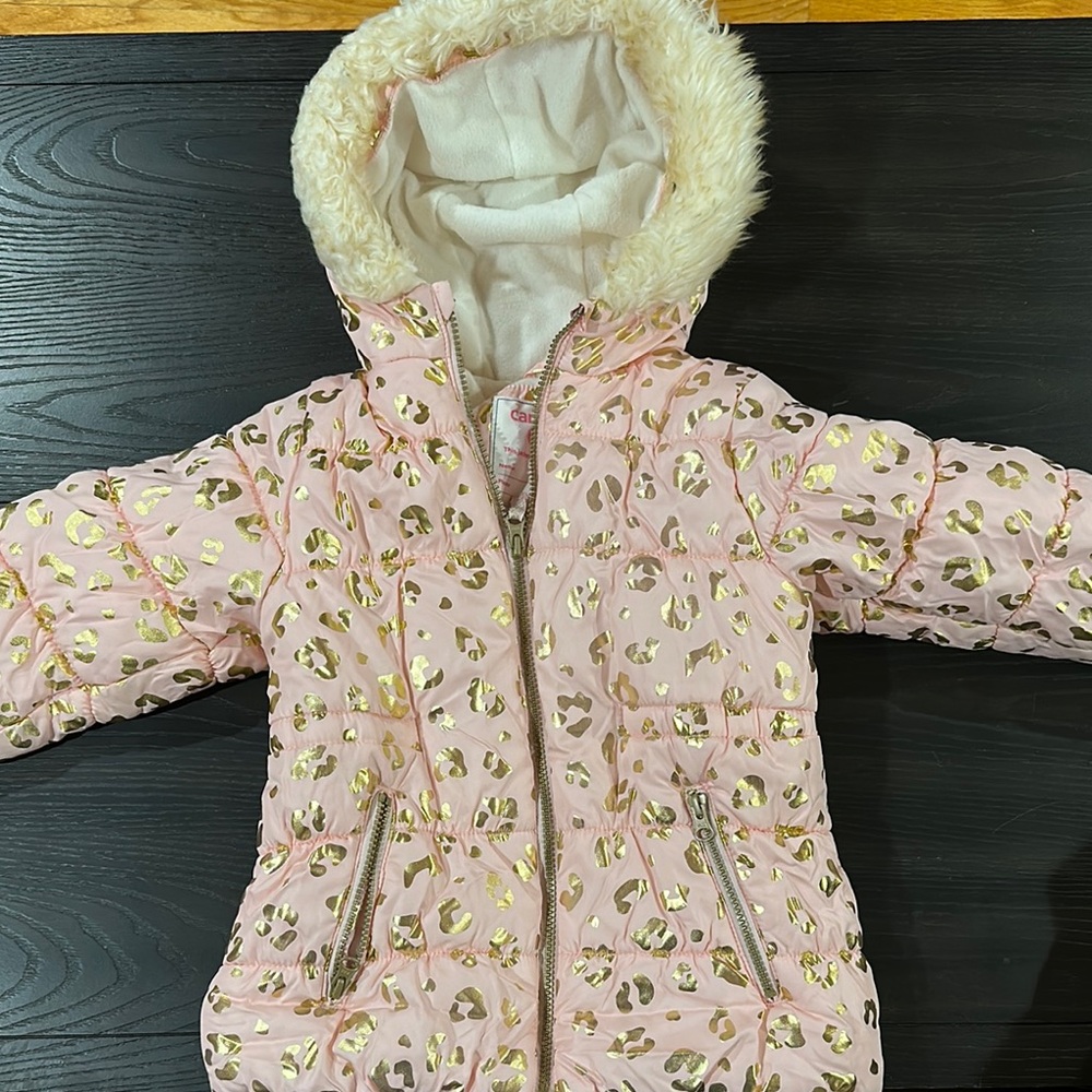 Carter's Pink and Gold Puffer Jacket